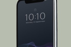 Black screen smartphone mockup design